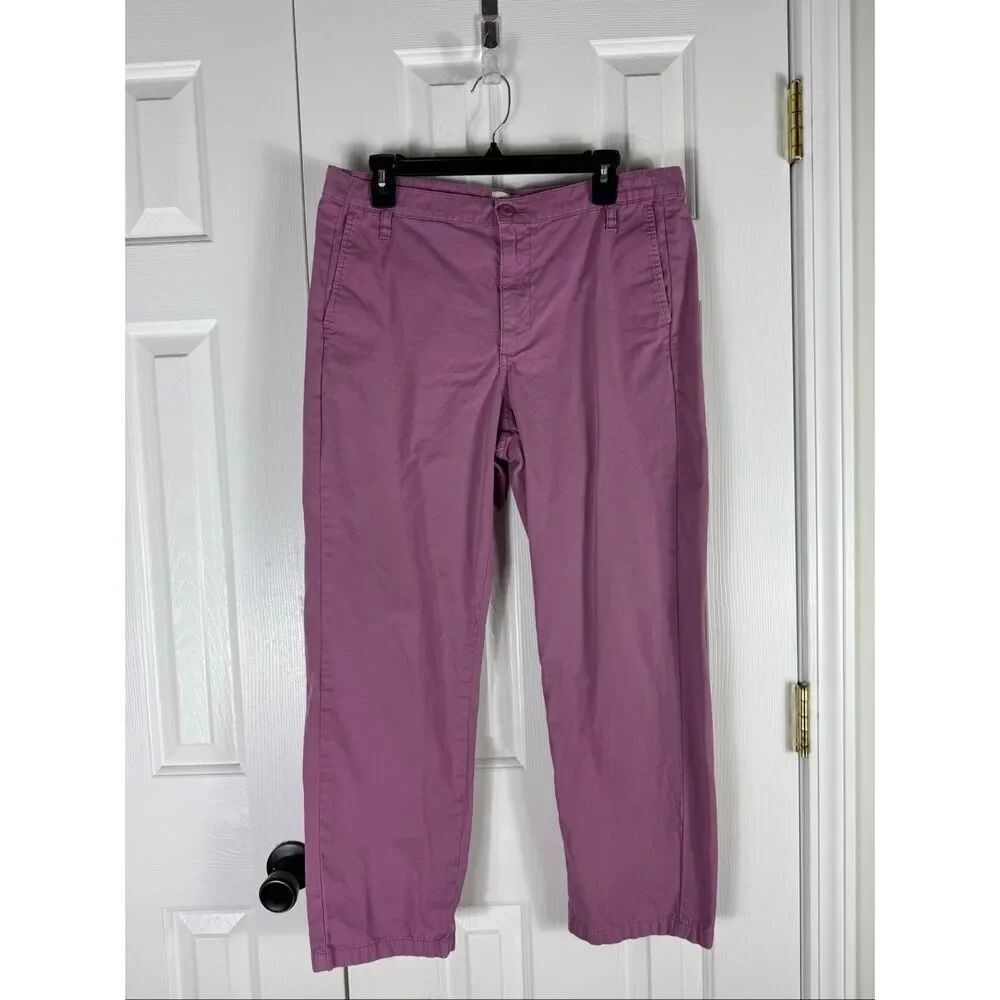 J crew Womens Purple Slouchy Boyfriend Chino Pants Size 30